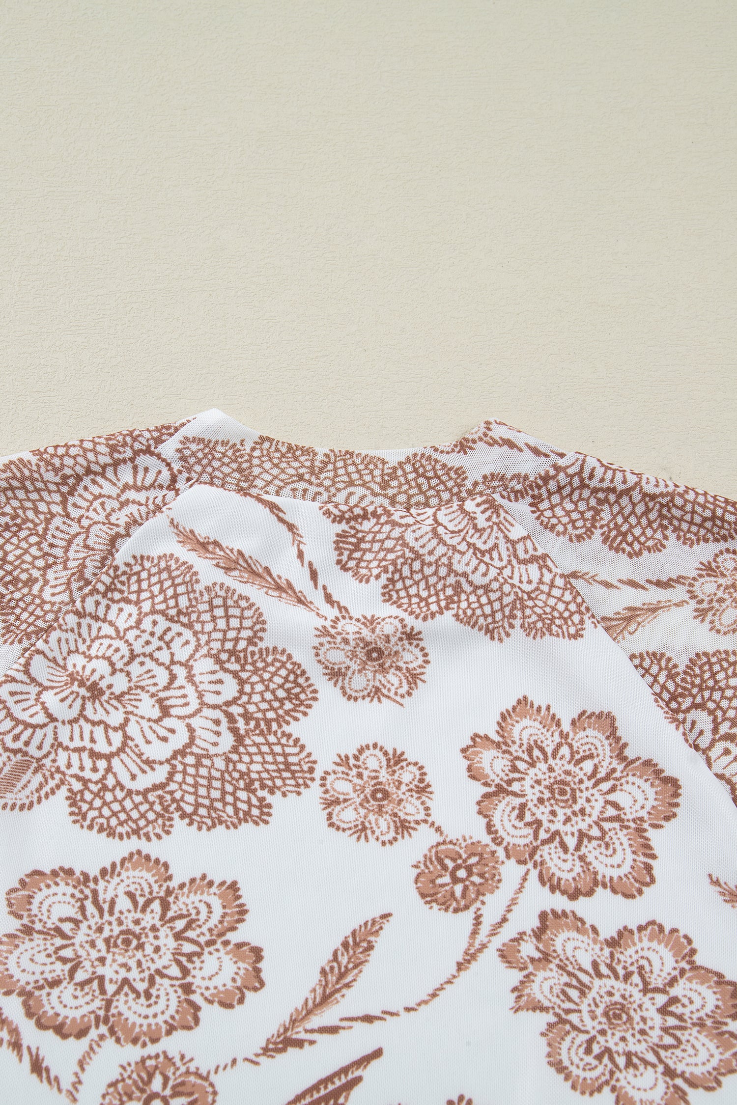 Pretty In Floral Mesh Top