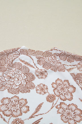 Pretty In Floral Mesh Top