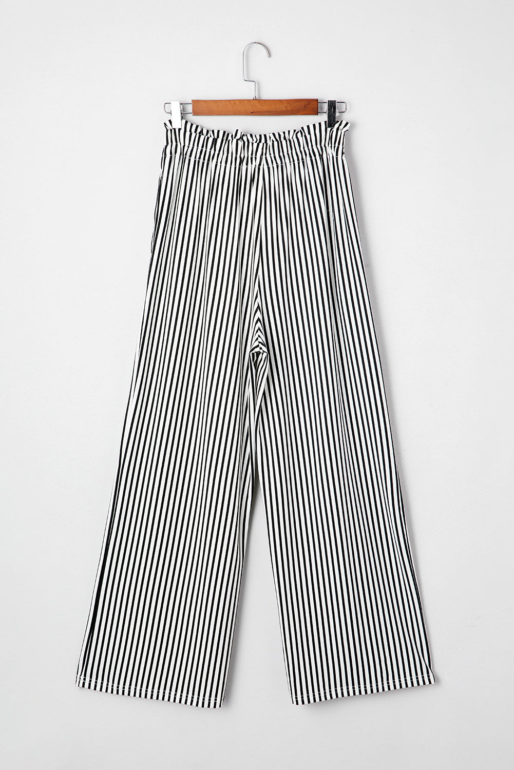 Easy Win Black Stripe High Waist Pants