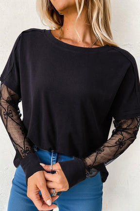 Shine Bright Bow Textured Top