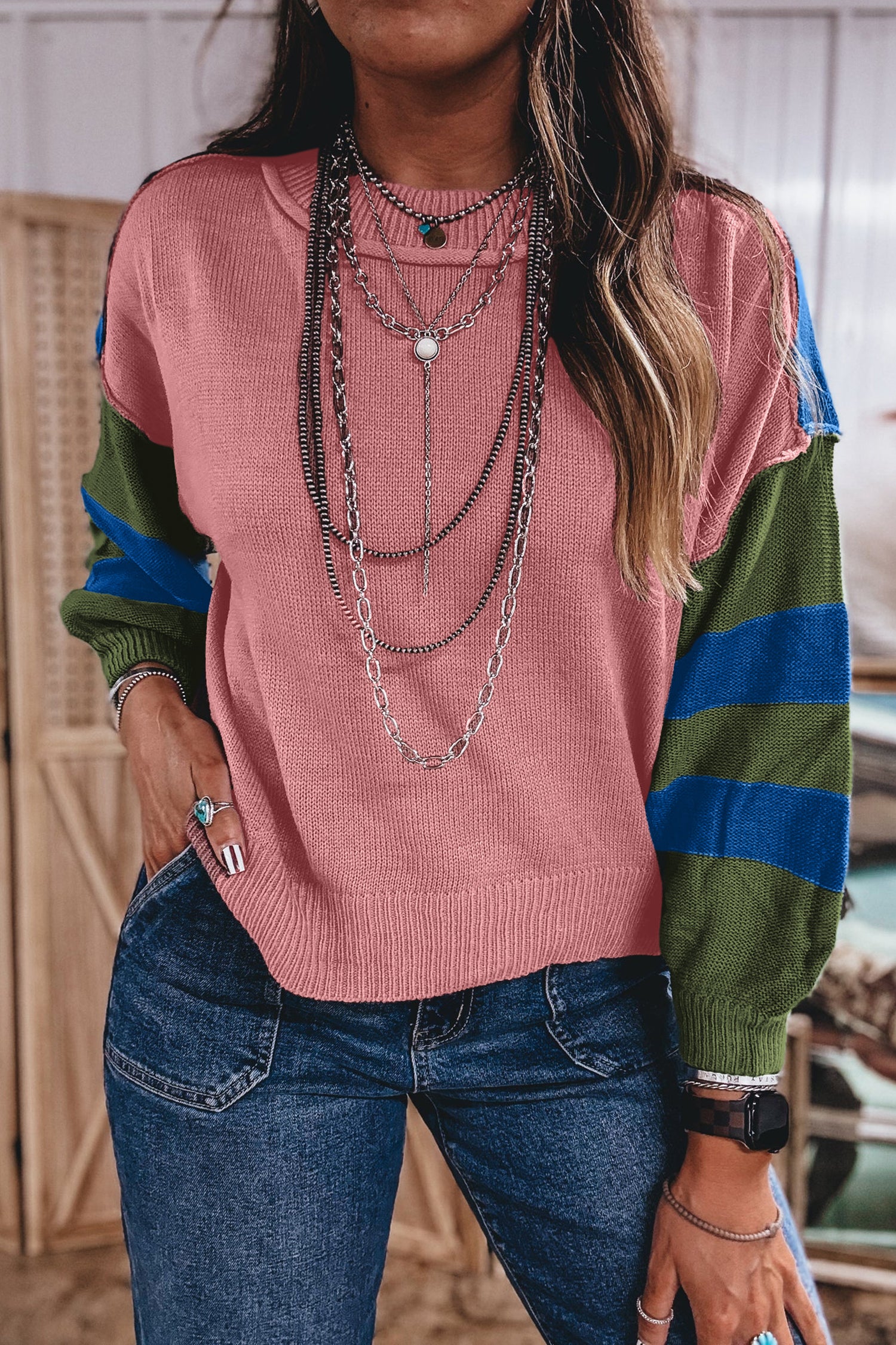 Mix It Up Colorblock Top
