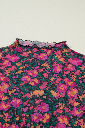 Wild Rose Spirit Mesh Top