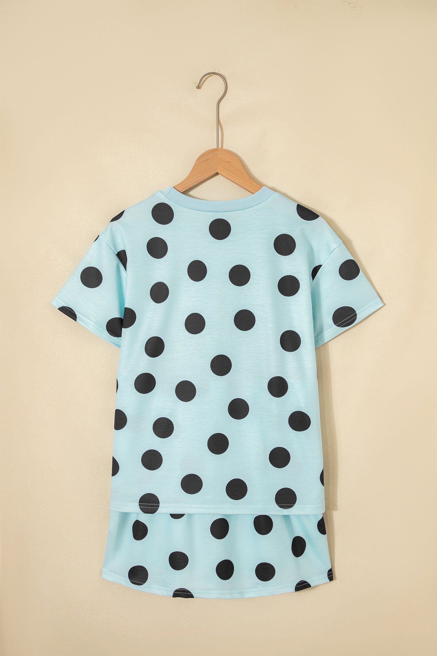 It's Spot On Sky Blue Polka Dot Top And Skort 2pc Set