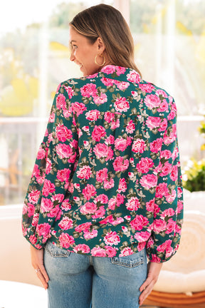 Fresh Is Key Floral Printed Puff Sleeve Top