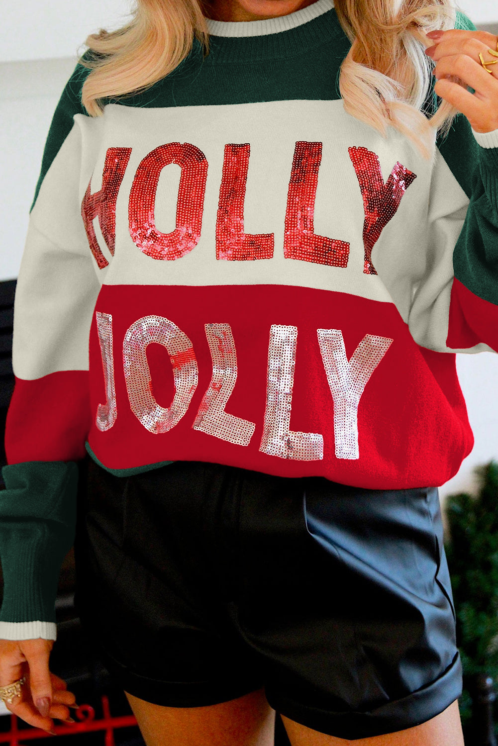 Holly Jolly Christmas Sweater (2 Colors)