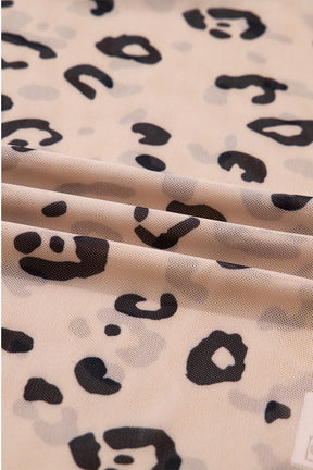 Wild Thing Mock Neck Sheer Mesh Bodysuit