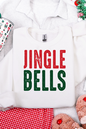 Jingle Bells Green & Red Graphic Tee and Sweatshirt