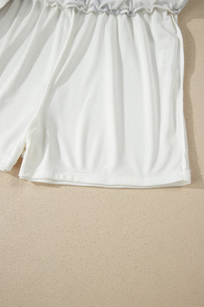 It's Spot On White Polka Dot Top And Skort 2pc Set