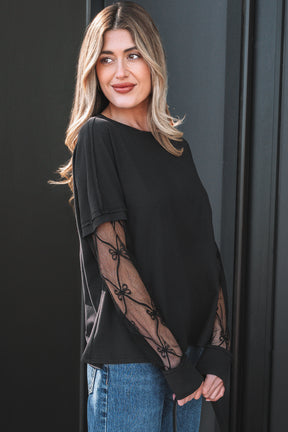 Shine Bright Bow Textured Top