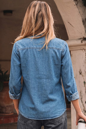 Fade Into You Denim Top