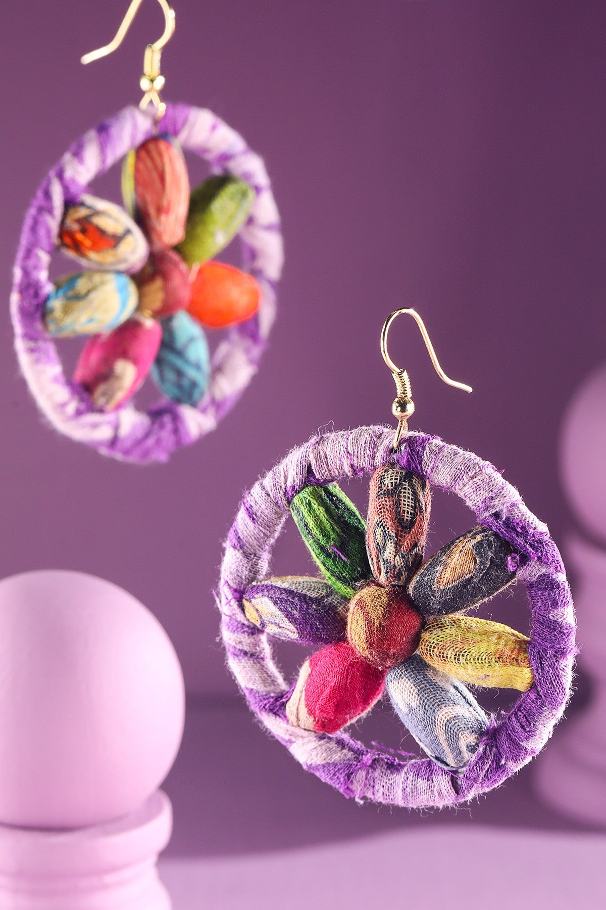 Multi Wagon Wheel Earrings - E050LV