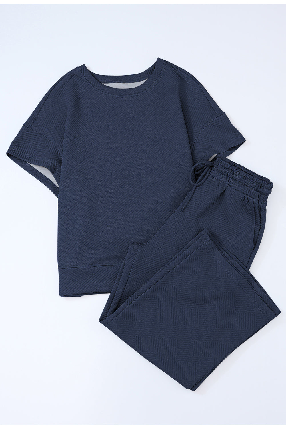 Set Things In Motion Navy Top and Drawstring Pants Set