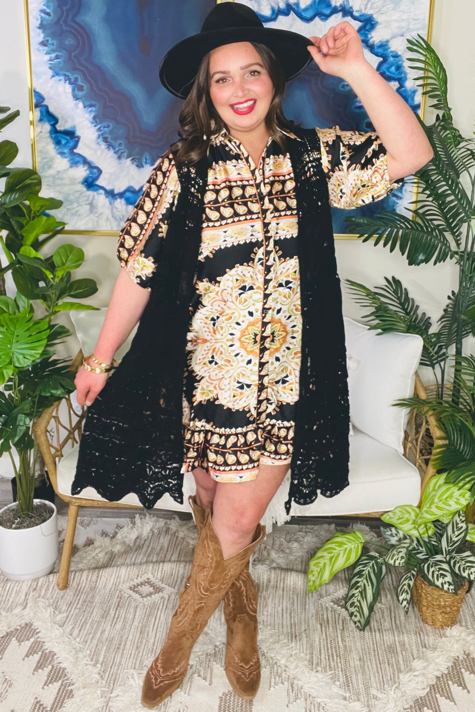 Dream Weaver Cardigan - OT190BK