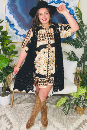 Dream Weaver Cardigan - OT190BK