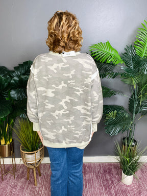 I Ran All Night Camo Top - S137CM