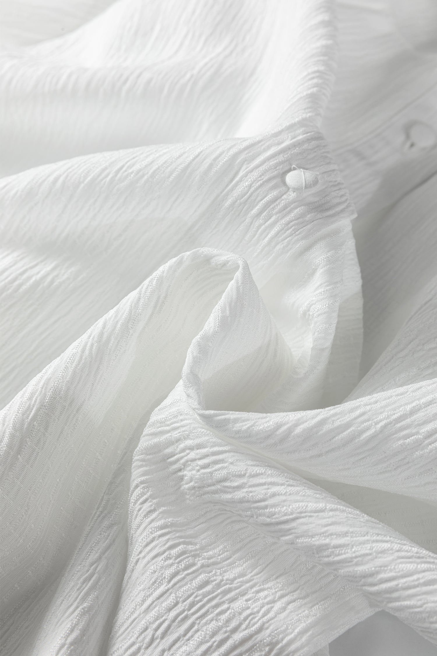 Day Well Spent Crinkled Texture Lantern Sleeve Top