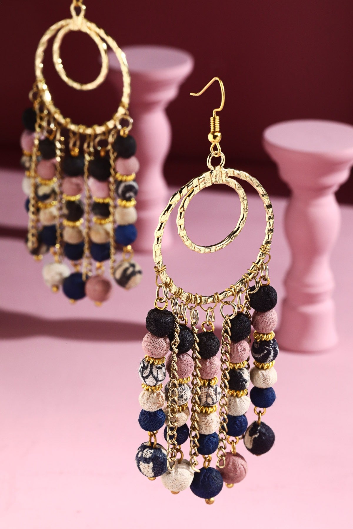 Multi Double Layered Hoop Earrings - E049MU