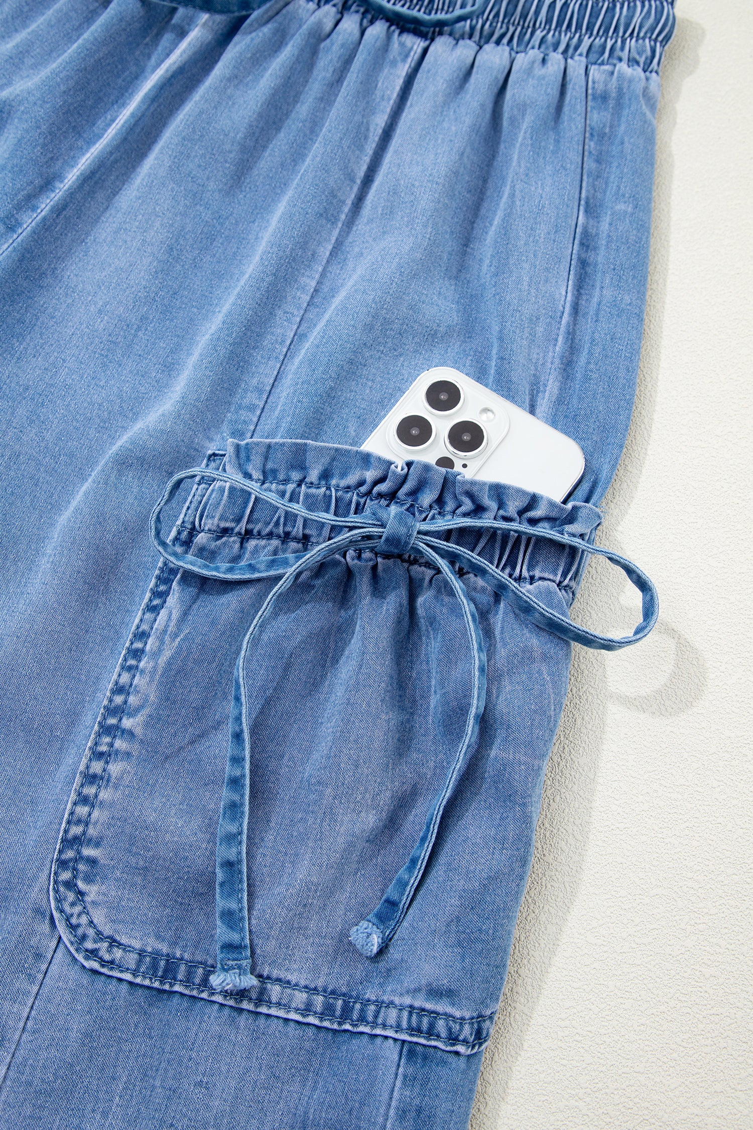 Everyday Staple Drawstring Denim Pants