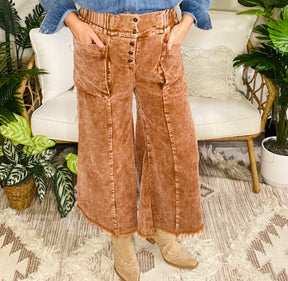 Come As You Are Camel Corduroy Pants - P167CA