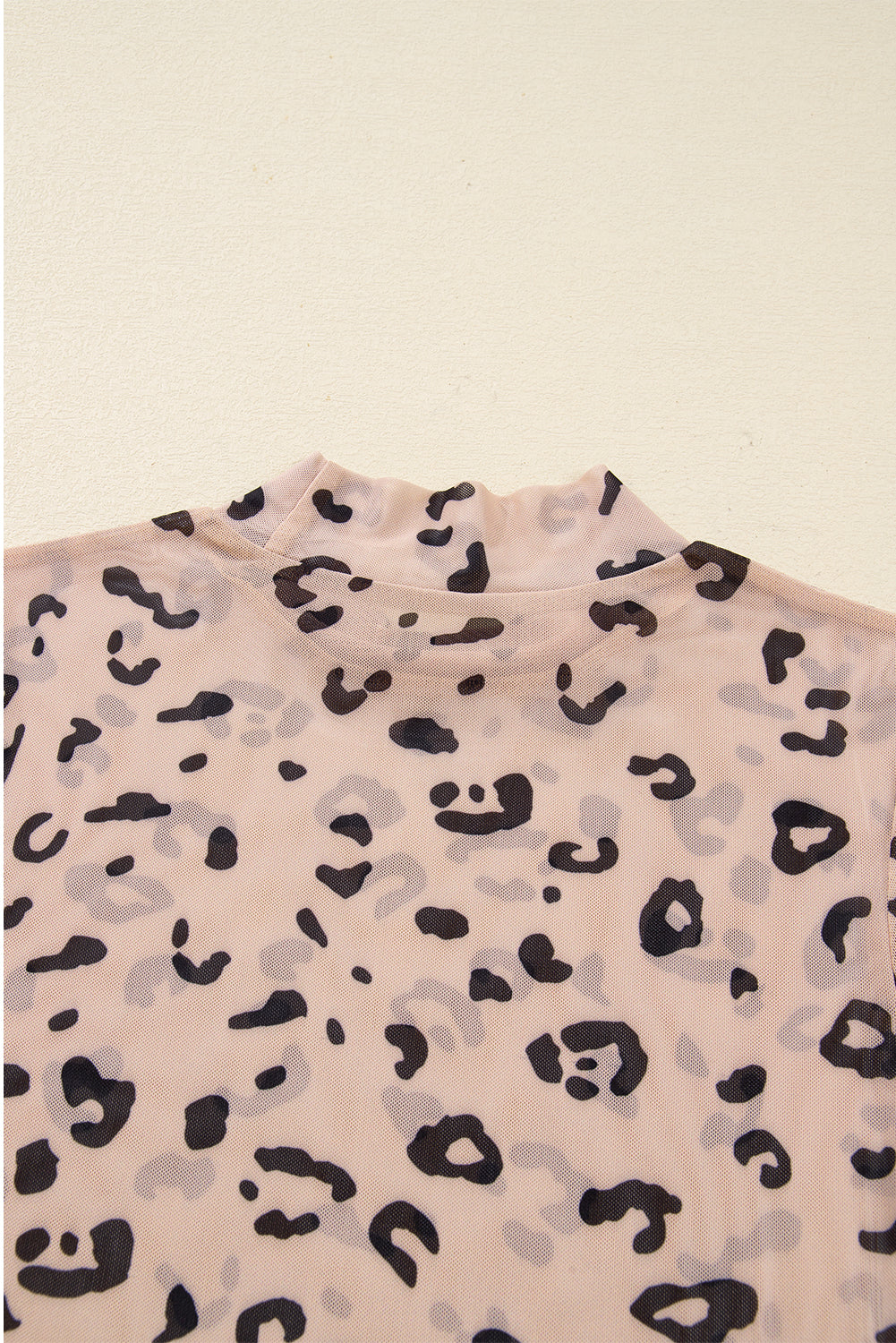 Wild Thing Mock Neck Sheer Mesh Bodysuit