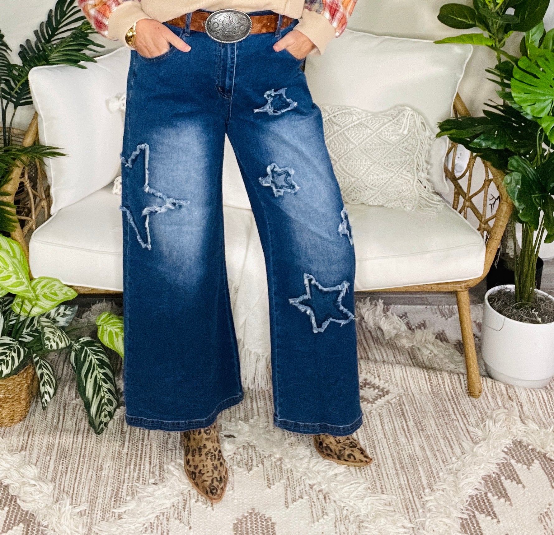 Star Power Wide Leg Jeans