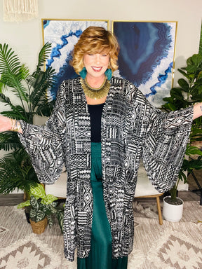 Wander This Way Kimono - OT192BK