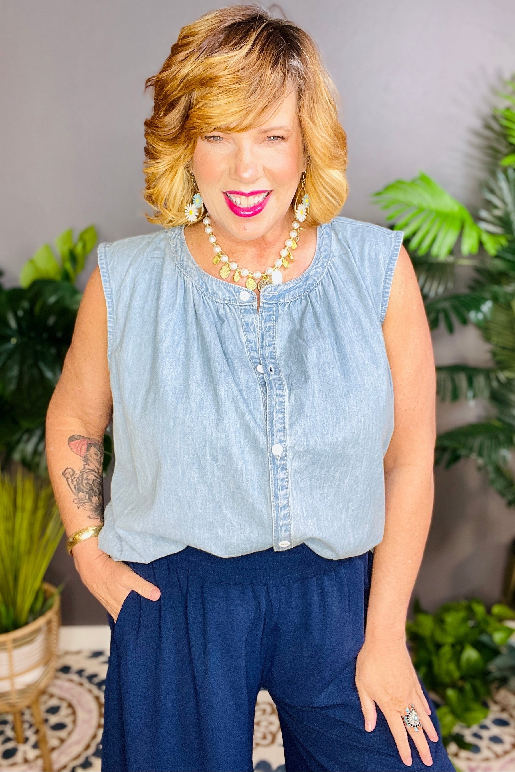 Dreaming In Denim Top - S762DN