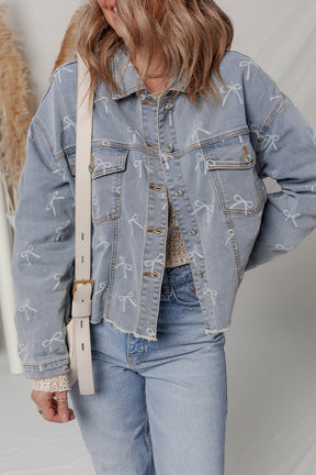 All About The Bows Denim Jacket