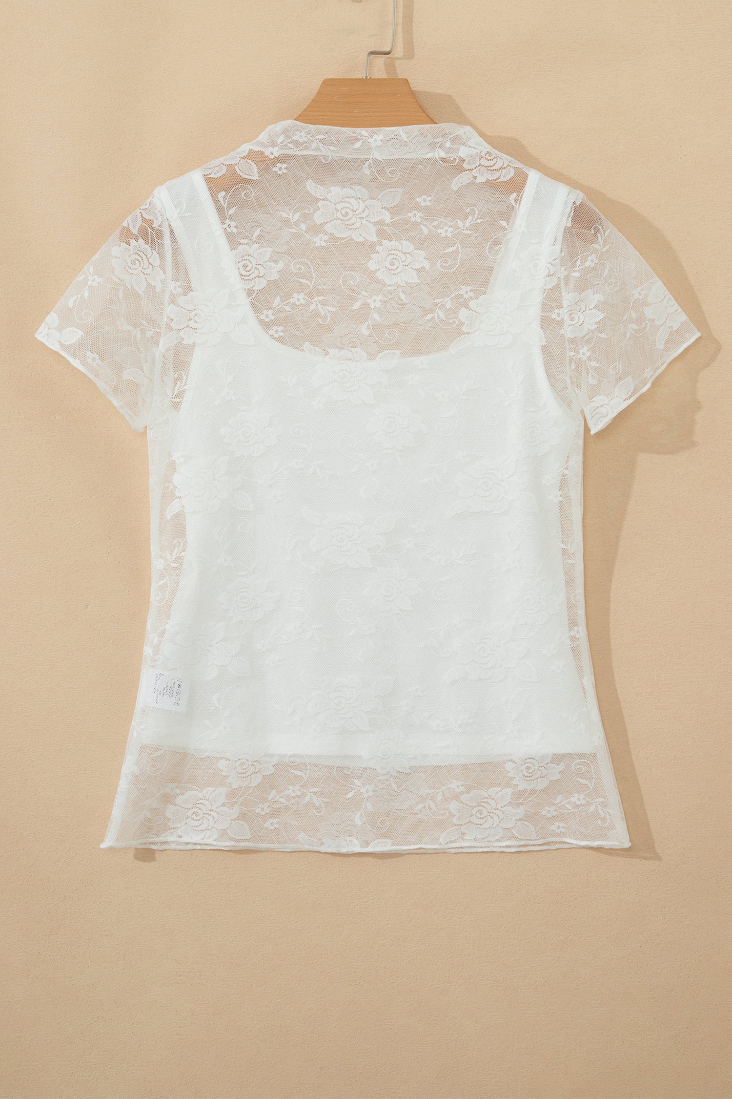 Hopelessly Yours White Sheer Lace Top
