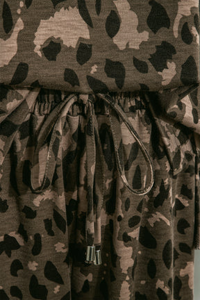 Lounge About Town Brown Leopard Set