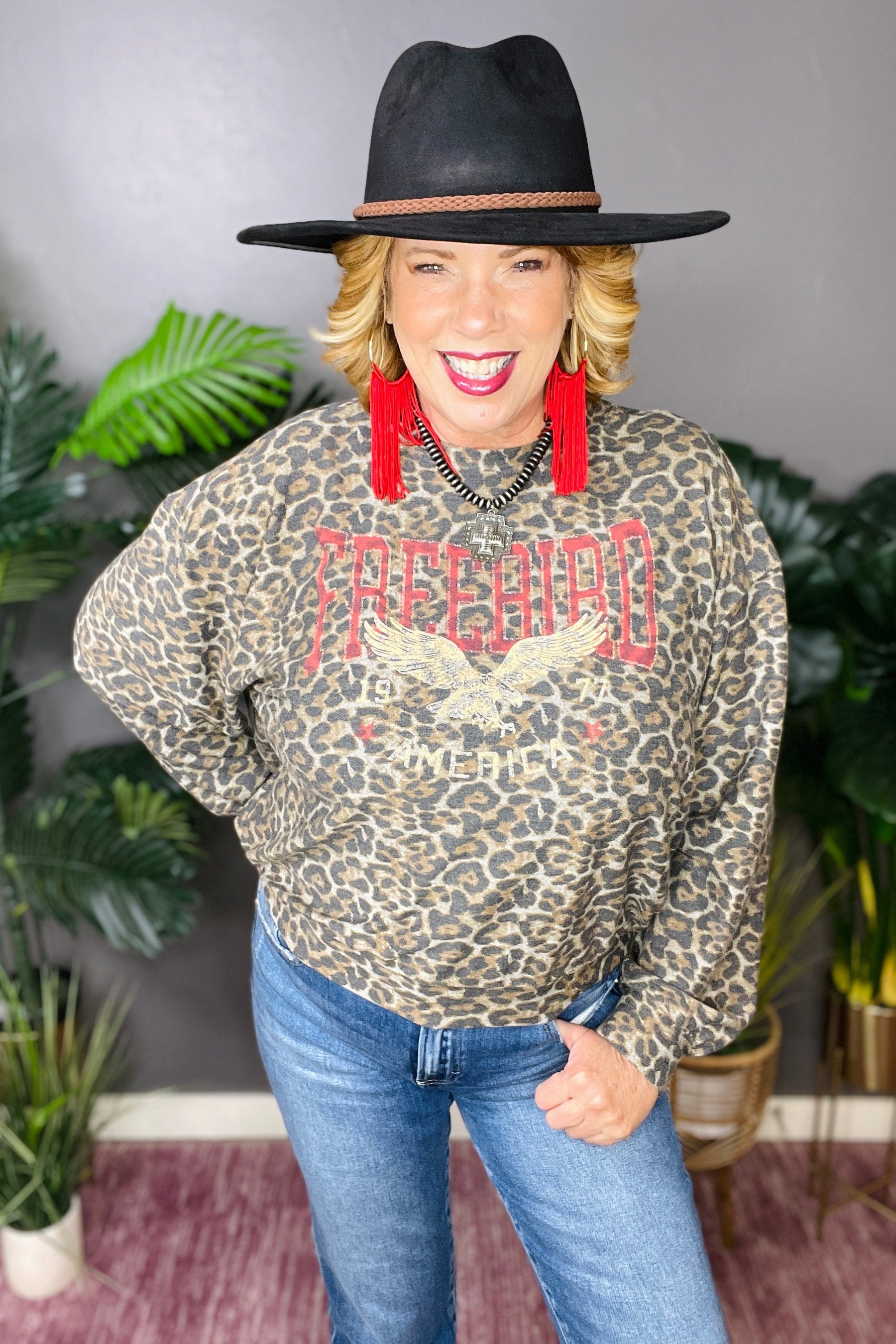 Freebird Leopard Top - S158LE