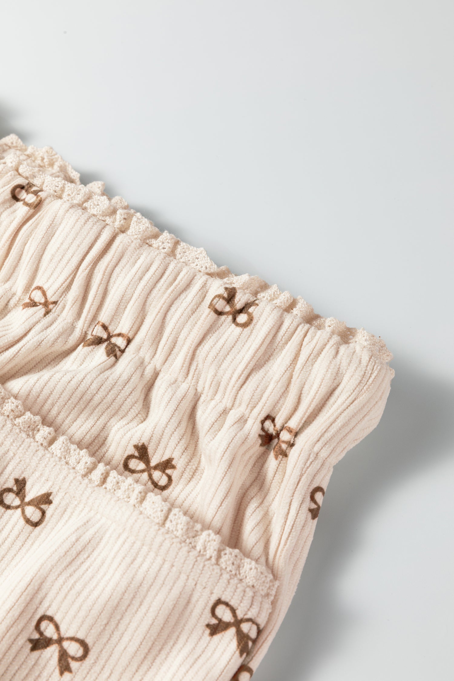 Bows Made Cute Corduroy Pants