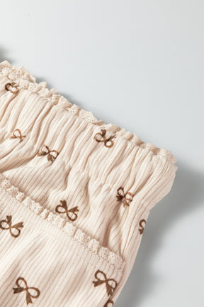 Bows Made Cute Corduroy Pants