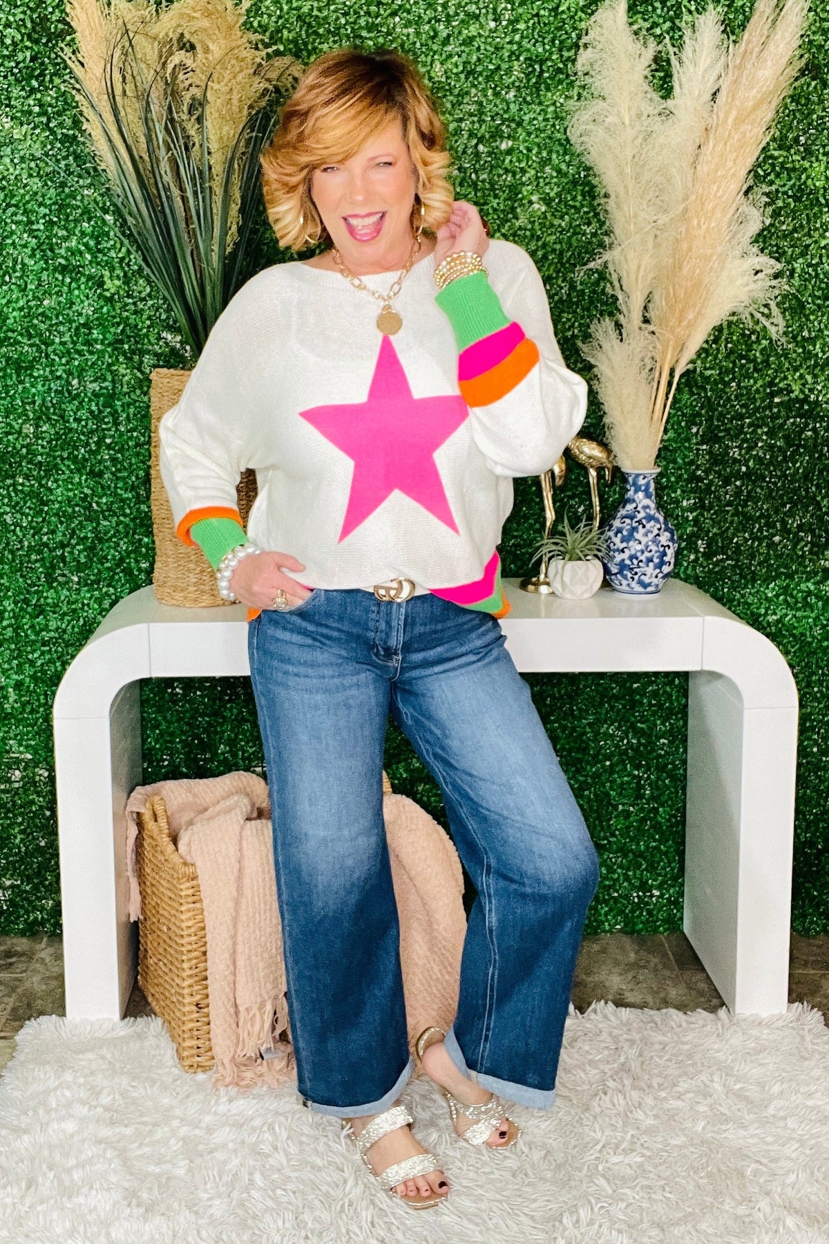 Baylor High Rise Relaxed Fit Ankle Straight Cuff Jeans