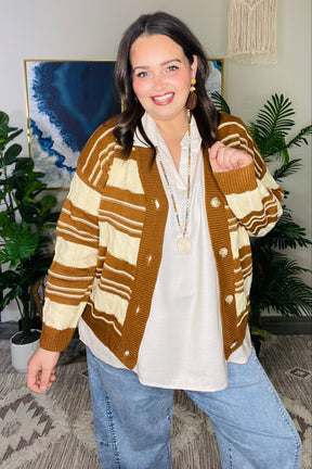 Stripe a Pose Knit Cardigan