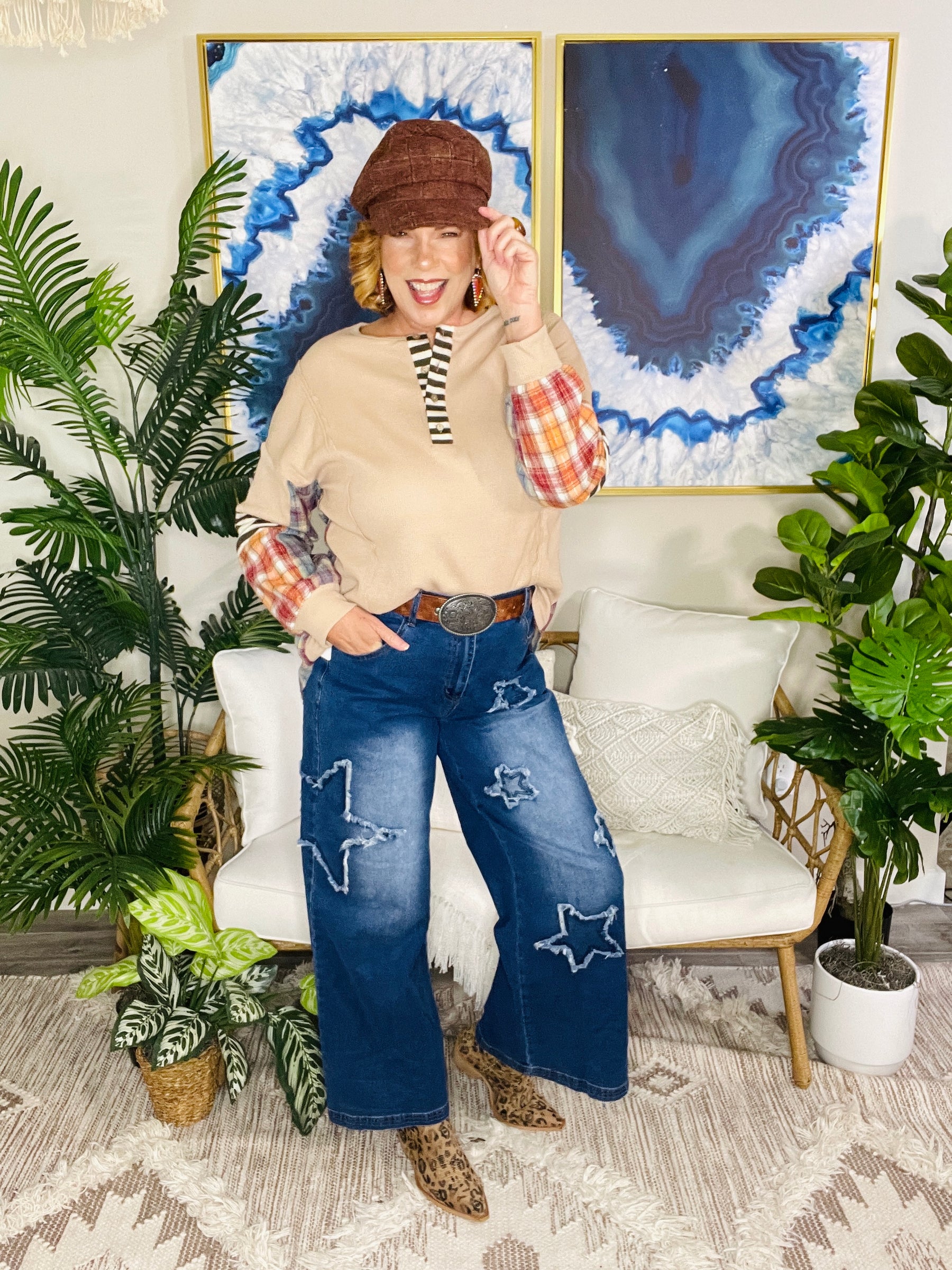 Star Power Wide Leg Jeans
