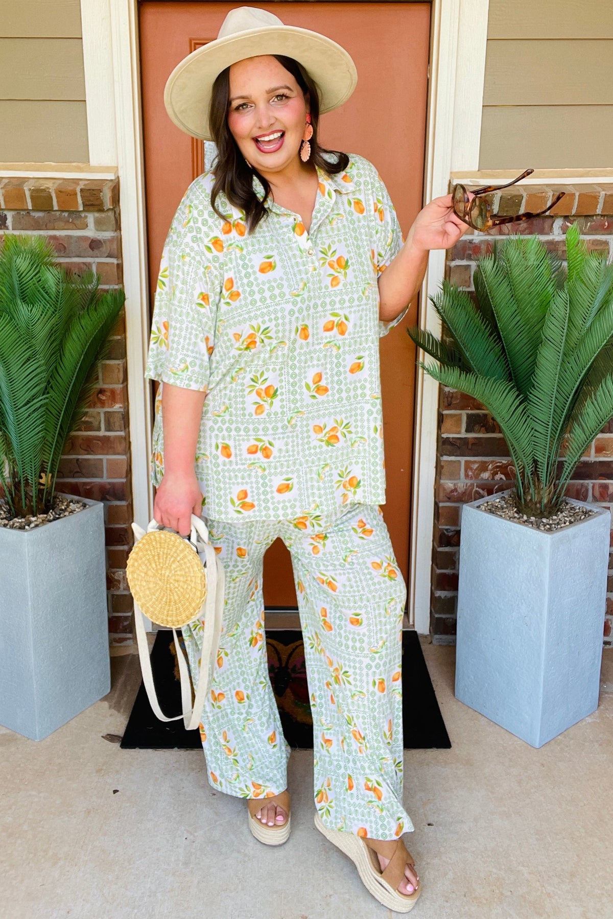 Citrus Coast Top And Pant Set - SET055BG