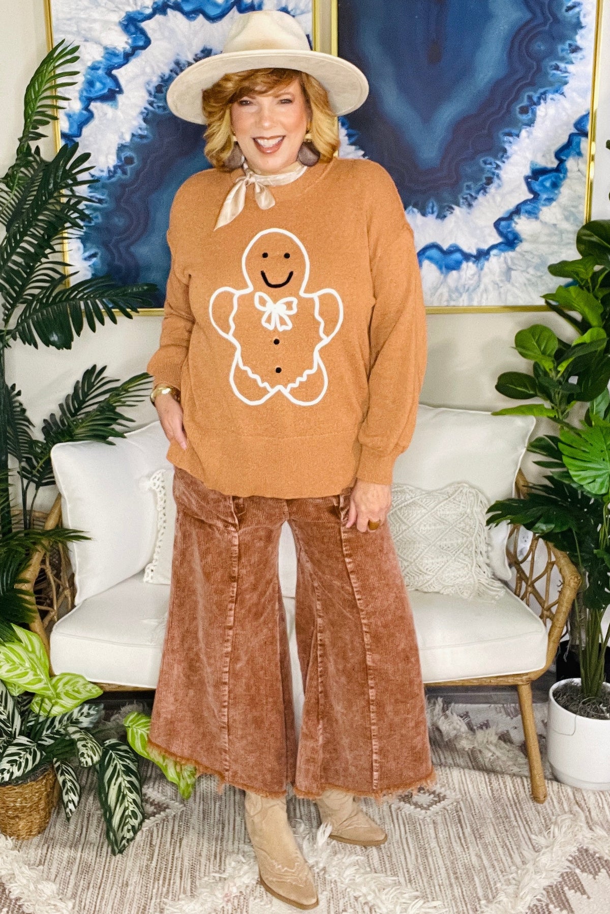 Gingerbread Kisses Sweater