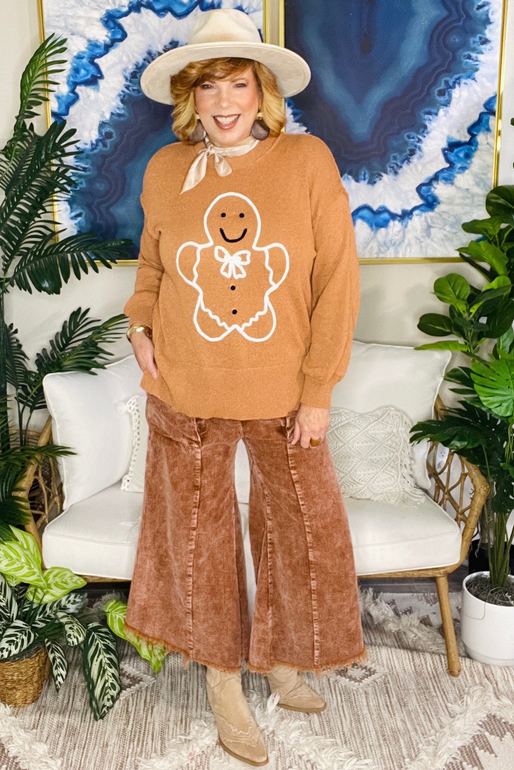 Gingerbread Kisses Sweater