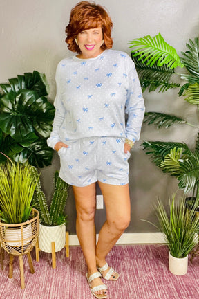 Ready Set Chill 2pc Bow Top And Short Set