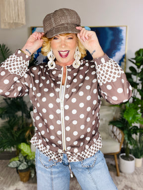 Spot Check Polka Dot Jacket