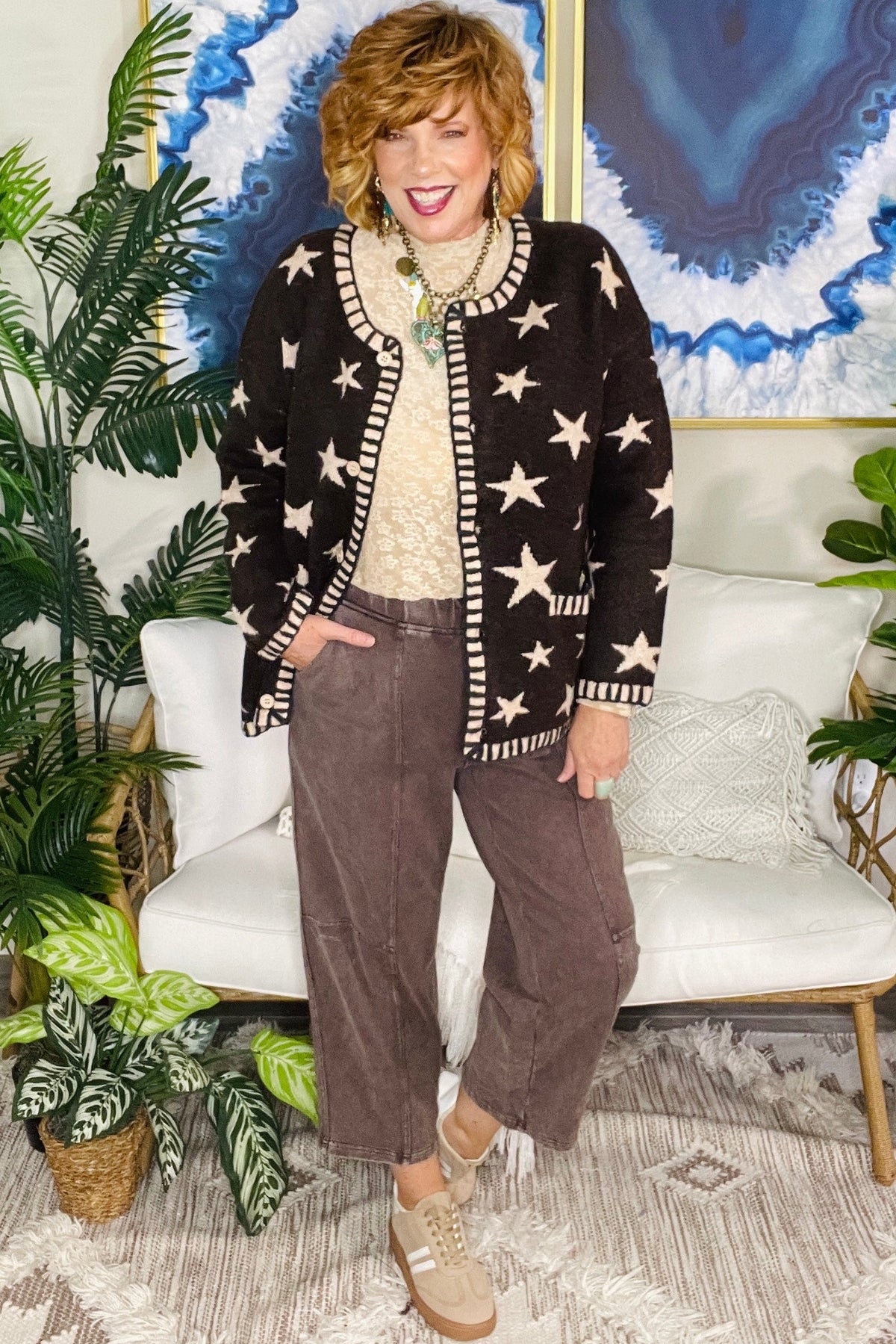 Out The Door Mineral Wash Barrel Pants