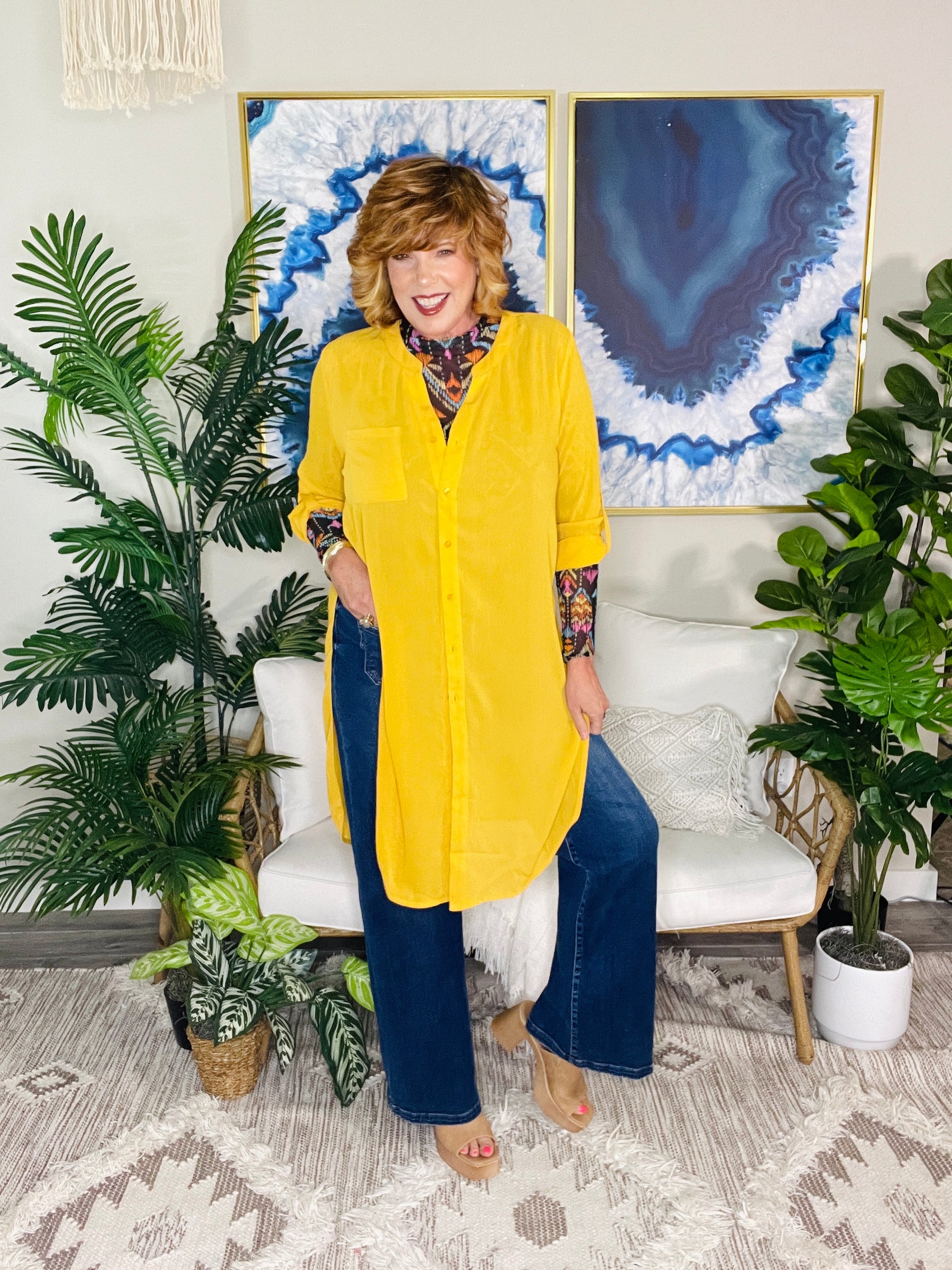 Ray Of Sunshine Mango Long Top - S913MNG