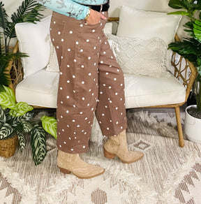 Happy Go Dottie Barrel Jeans (3 Colors)