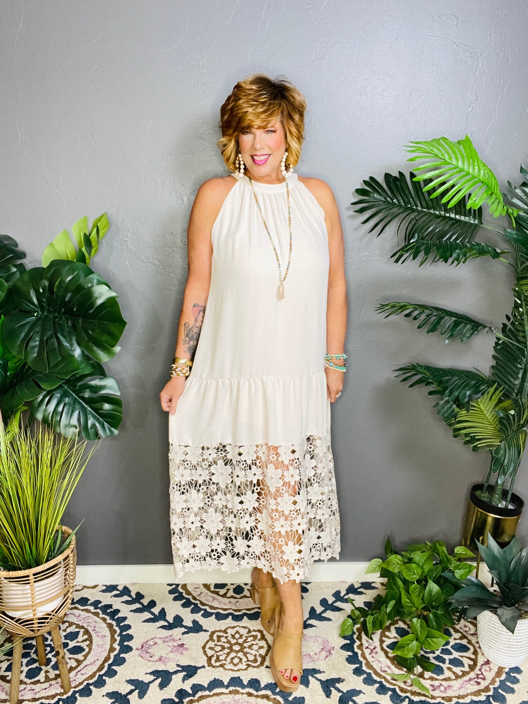 Just A Girl Halter Summer Dress