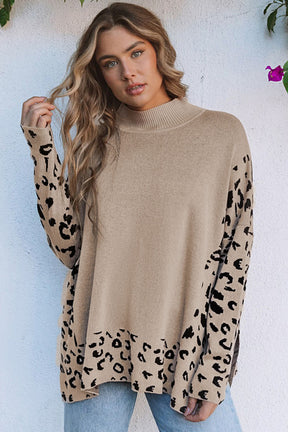 Born To Be Fierce Khaki Oversized Sweater
