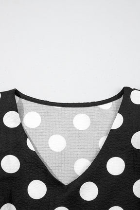 On The Dot Black Polka Dot Top