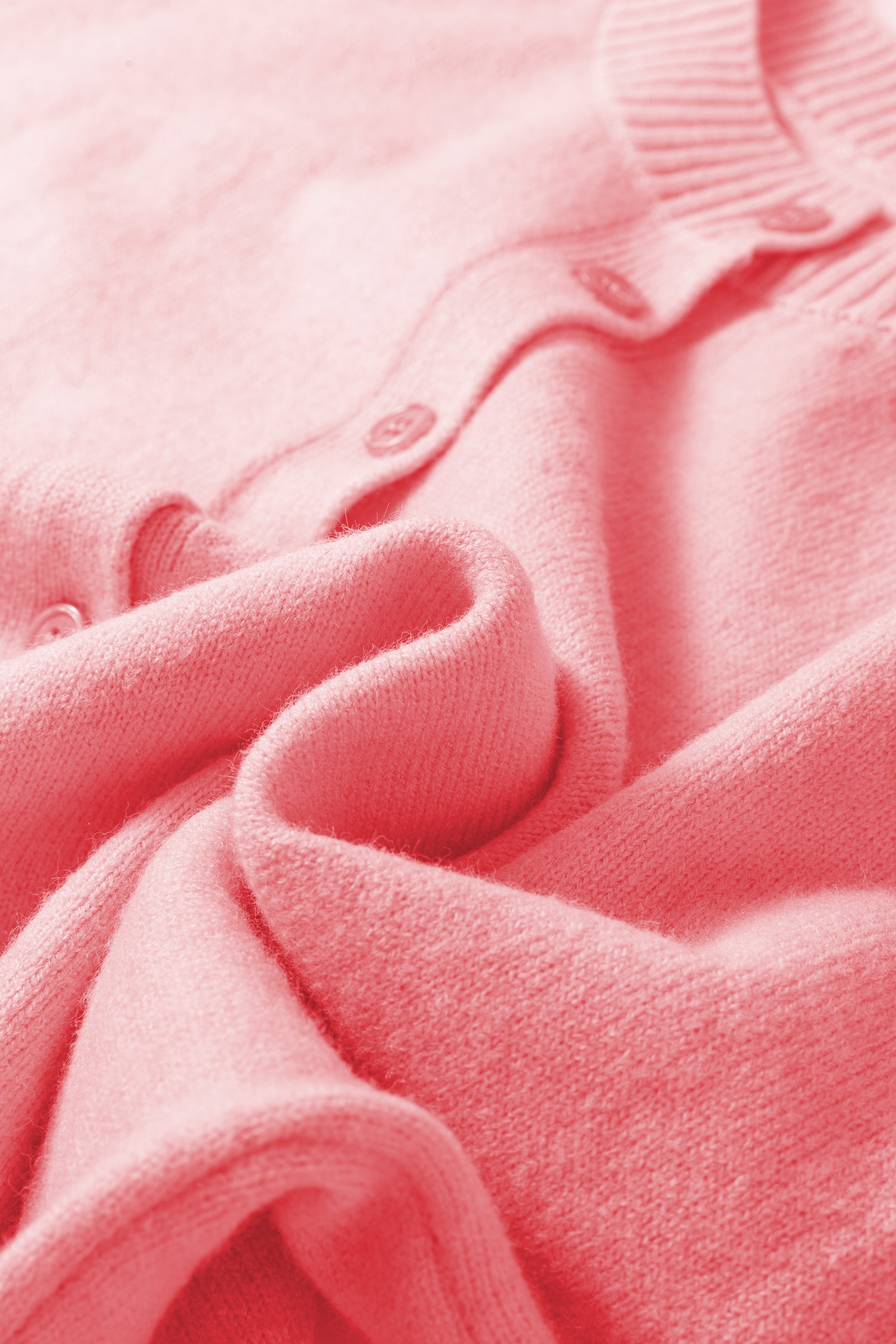 Easy To Style Peach Knit Sweater Cardigan