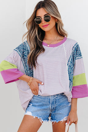 Calling On You Patchwork Top