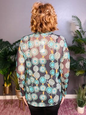 Little Bit Country Mesh Top - S089TU